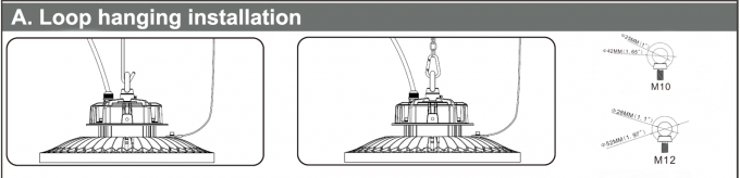 200 watts d'AC90V~305V ont mené la haute lentille optique 60°/90°/120° de la lumière 140LPW Meanwell de baie facultative