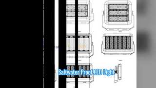 Lumière LED marine 200W anticorrosion
