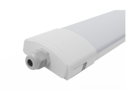 Plein logement en plastique des biens LED du tri de preuve conducteur 160LPW économiseur d'énergie de la lumière 40W 4ft