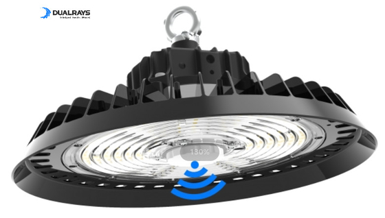 Capteur de mouvement d'UFO LED de baie de soutien élevé industriel de la lumière 100W 150W 200W 240W 300W et capteur que l'on peut brancher de lumière du jour