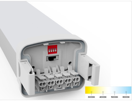 Lumière de preuve de la preuve LED de temps la tri a placé pour l'index de rendu de couleur vive d'industrie