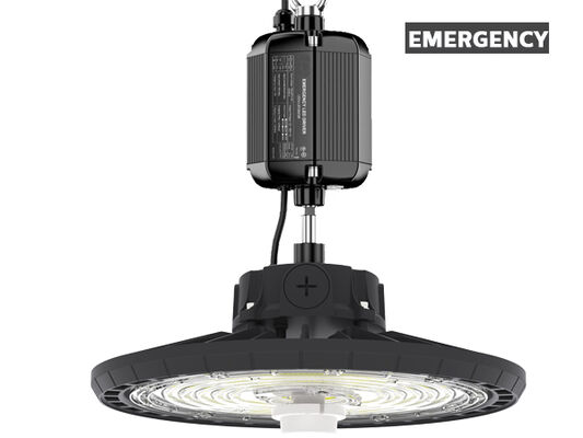 Projecteur industriel LED UFO HB2 avec interrupteur DIP et 3CCT, 100W, 150LPW, avec fonction d'urgence en option