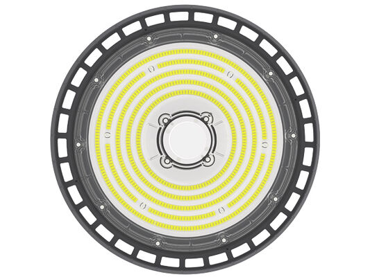 Projecteur industriel LED UFO HB2 avec interrupteur DIP et 3CCT, 100W, 150LPW, avec fonction d'urgence en option