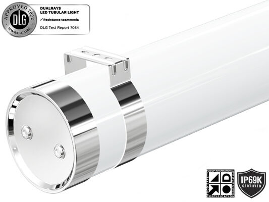 1.2m 40W IP69K IK10 TB6 Tube LED Anto-UV Ammonia Pour Étable Animale, Entrepôt et Station de Lavage