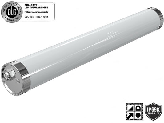 1.2m 40W IP69K IK10 TB6 Tube LED Anto-UV Ammonia Pour Étable Animale, Entrepôt et Station de Lavage