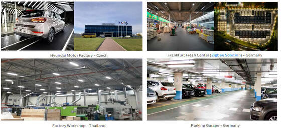 4ft/40W DIP Puissance commutable et 3CCT Changding D4 LED Lampes résistantes à l'humidité Convient pour le parking, le garage et l'éclairage