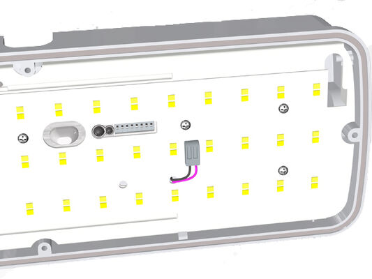 8W Bulk Head LED Porch Light avec fonction d'urgence et capteur de mouvement IP65