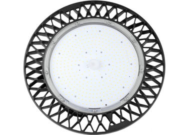 Lumière élevée de baie d'UFO LED de logement de noir de Dualrays 150W HB5 pour le CERT de RoHS de la CE de centre d'exposition