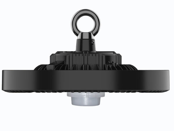 HB4H DIP Puissance commutable et 3CCT UFO LED High Bay Light 150W 150LPW avec réflecteur Al à 90 degrés en option