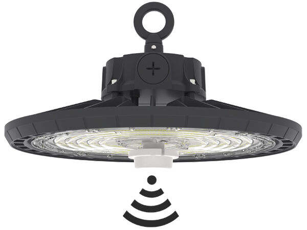 Projecteur industriel LED UFO HB2 avec interrupteur DIP et 3CCT, 100W, 150LPW, avec fonction d'urgence en option