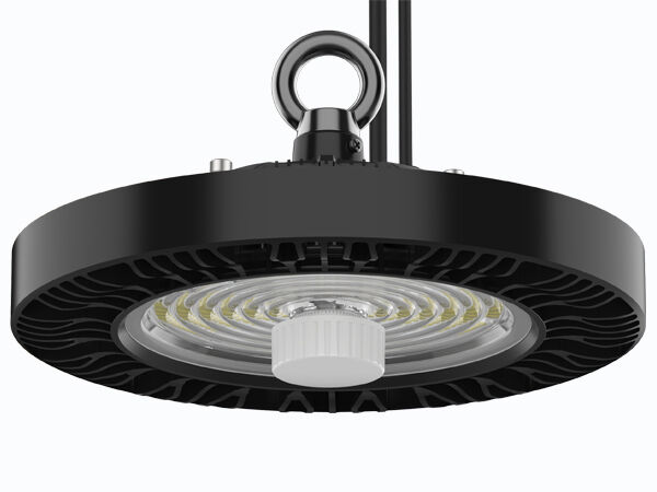 HB4H UFO LED High Bay Light avec interrupteur DIP et 3CCT, 150W, 150LPW avec secours d'urgence 20W/30W@3 heures