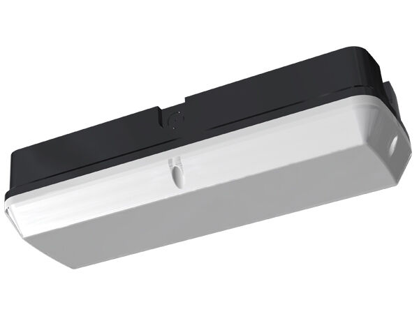 8W Bulk Head LED Porch Light avec fonction d'urgence et capteur de mouvement IP65