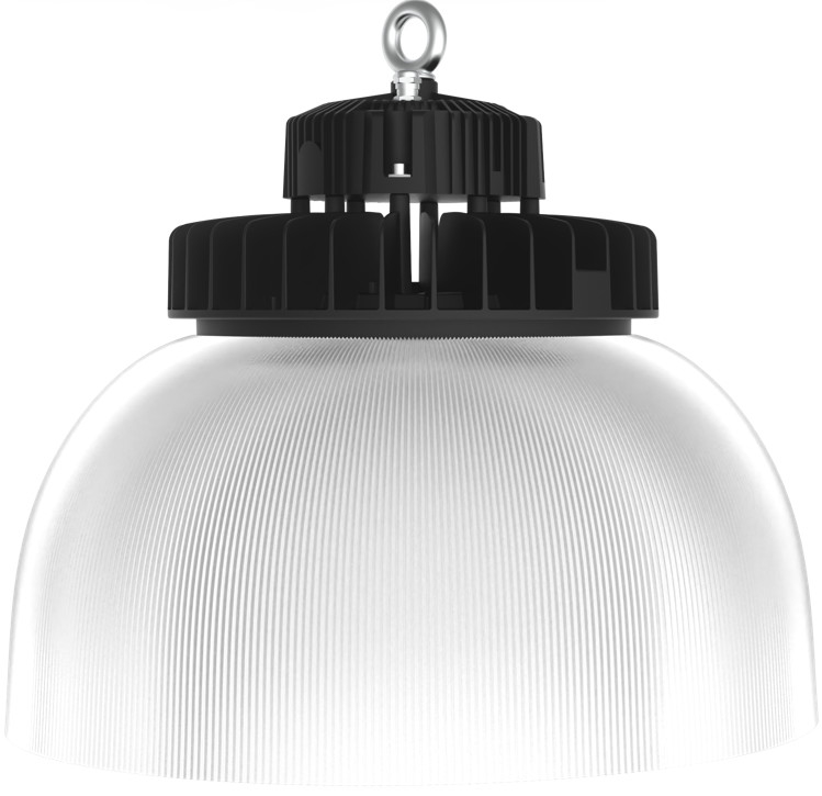 Dualrays la couverture blanche élevée en aluminium de PC d'appareil d'éclairage de baie d'UFO 150W LED de moulage mécanique sous pression